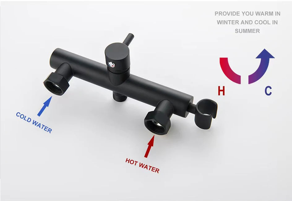 VGX Brass Bidet Faucet Set Handheld Ducha Higienica Hot Cold Toilet Crane Women Washer Bathroom Shattaf Sprayer Hygienic Shower