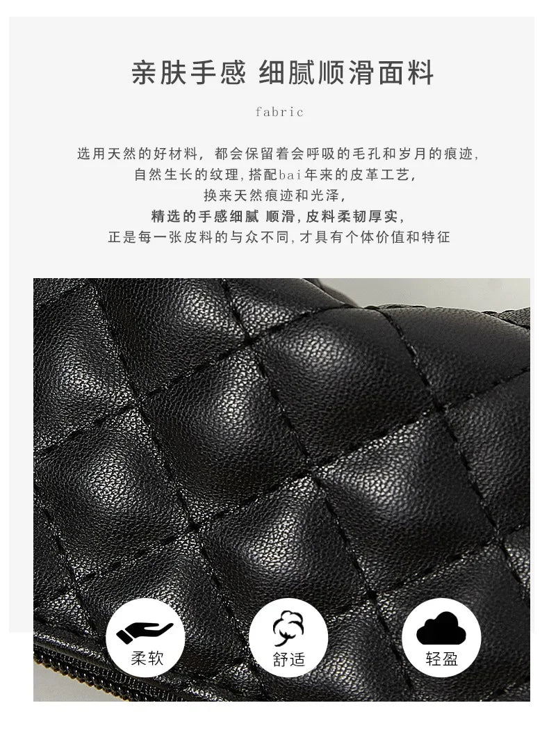 PU Soft Leather Diamond Grid Short Wallet Women Coin Purse Card Bag Zipper Coin Pouch Credit Card Holder ID Holder Mini Purse