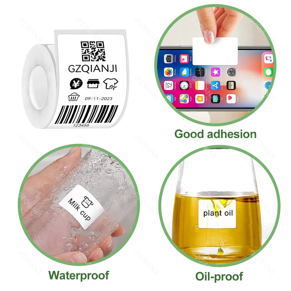 Marklife P50 Bluetooth Thermal Label Printer Barcode Sticker Paper Printer Self-adhesive Label Maker Labeling Portable Machine