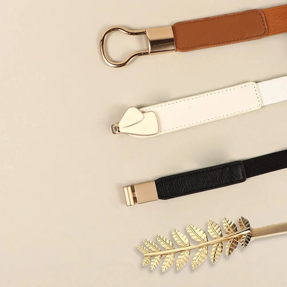 Combinaison 4 pièces ceinture et chaîne de taille pour femme avec robe