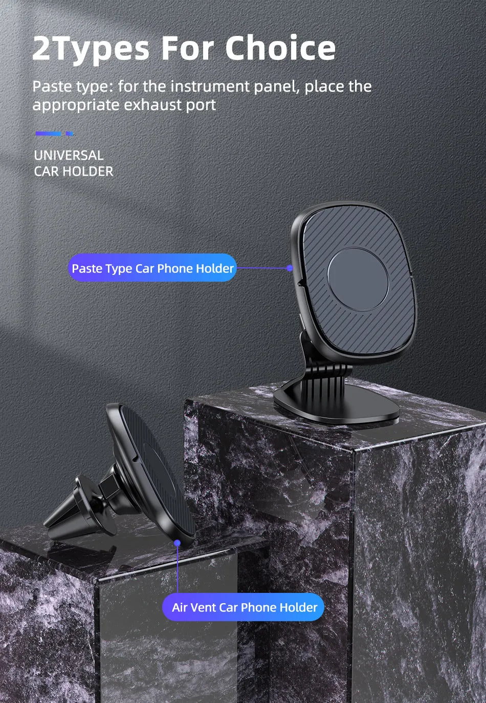 Magnetic Car Phone Holder Magnet Smartphone Support GPS Foldable Phone Stand Bracket Car Charger Holder For iPhone 15 14 Xiaomi