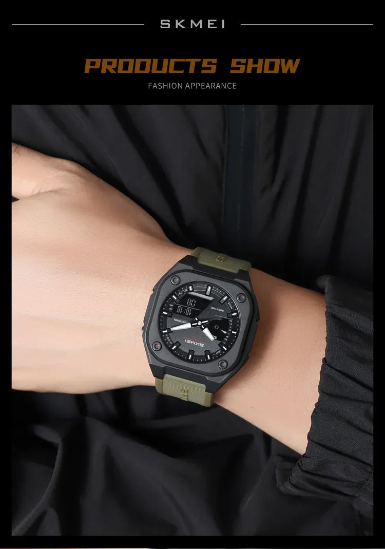 Montre SKMEI 2328 pour homme, accessoire de sport, étanche, réveil, numérique, électronique