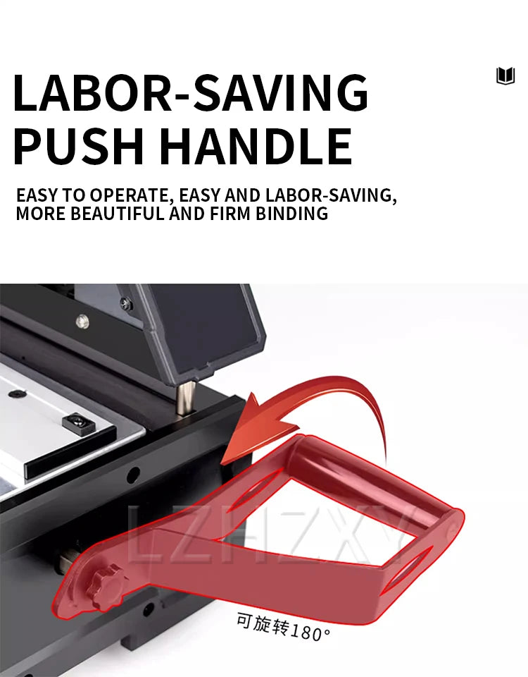 HJ420A Desktop Electric Binding Machine Bid Contract File Accounting Voucher Automatic Hot Melt Glue Binding Office A4 Book Grap