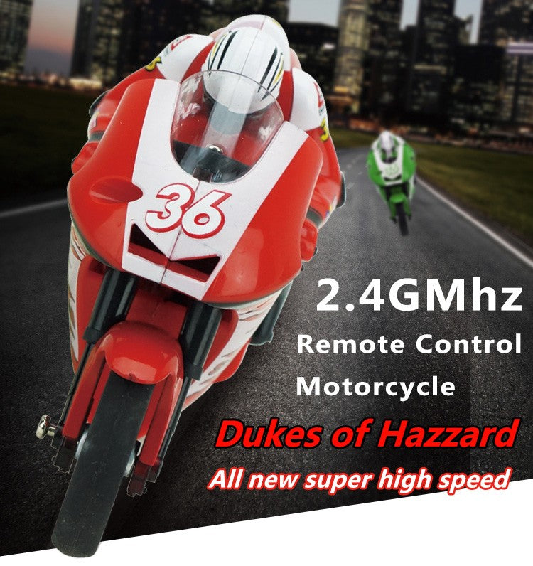 RC1:32 high-speed motor simulation shock absorber Race motorcycle charging 2.4Ghz Parent-child interactive boy's holiday toy