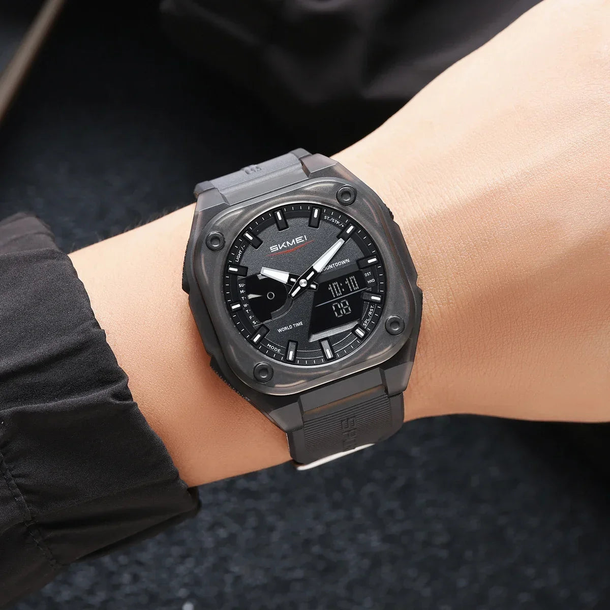 Montre SKMEI 2328 pour homme, accessoire de sport, étanche, réveil, numérique, électronique