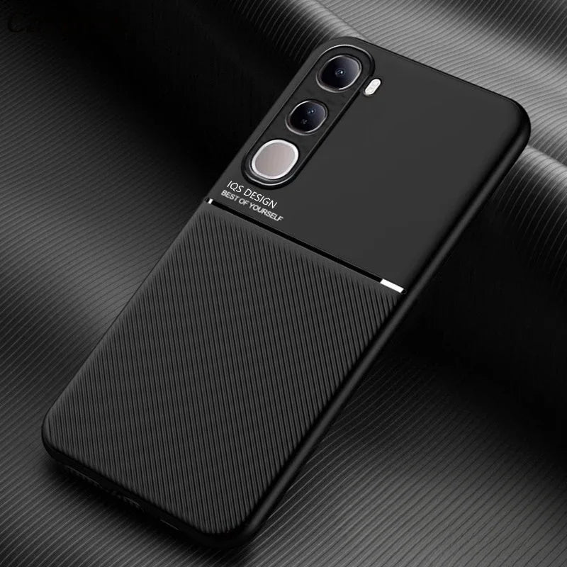 Magnetic Car Phone Case for vivo V40 Lite 4g/5G Prov40 vivo Magnet Metal Soft TPU Shockproof Cover VIVO V40 pro V 40 v40 lite 4G