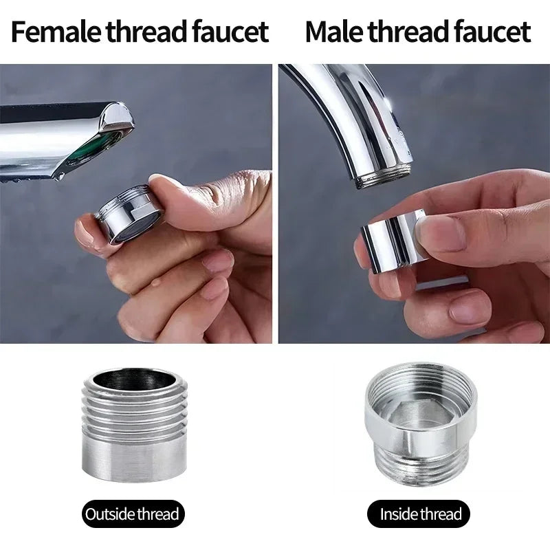 Water Faucet Coupler 1/2 To M16 M18 M20 M22 M24 M28 M32 Thread Connector Conversion Tap Adapter Fitting Bubbler Kitchen Bathroom