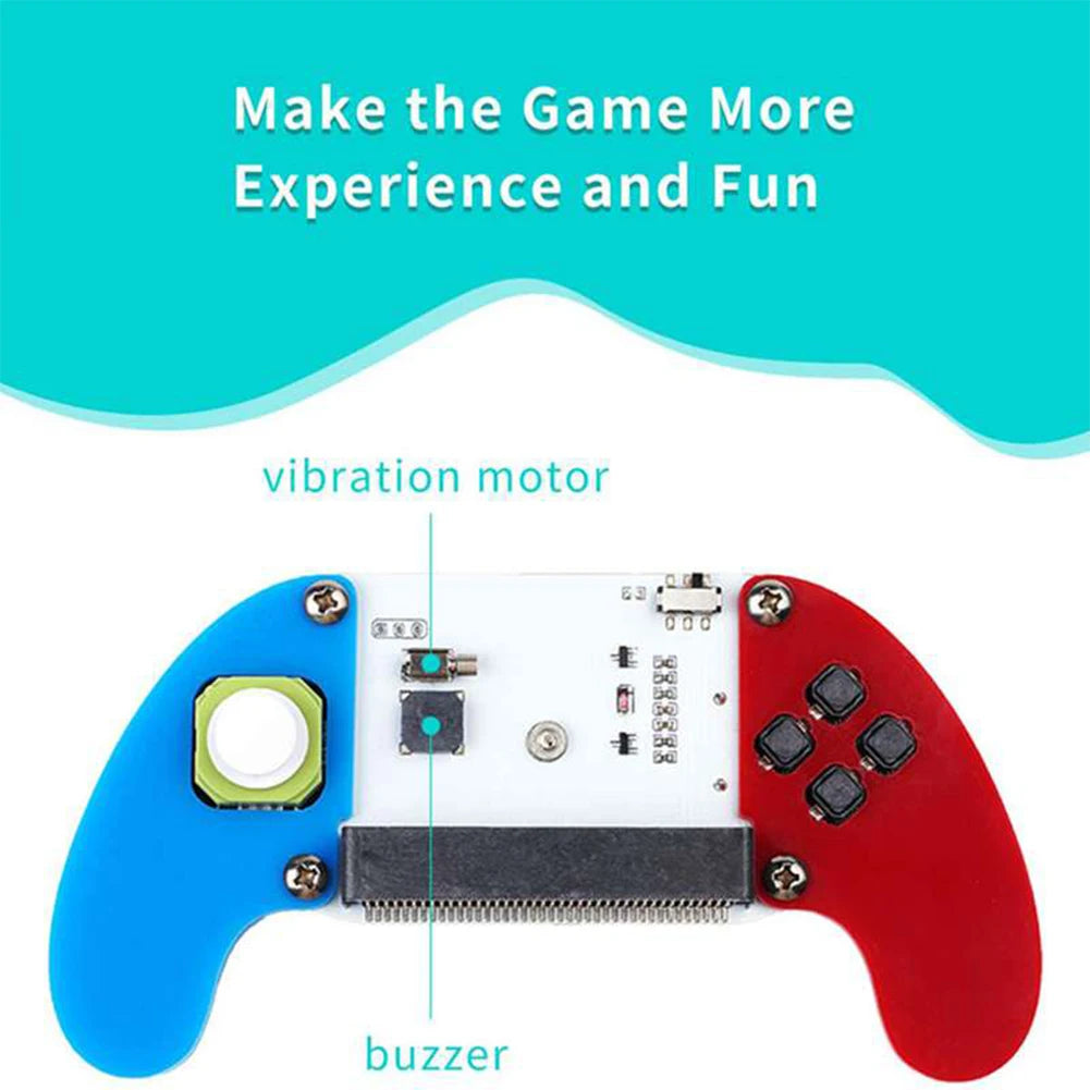 ELECFREAKS Micro:bit Joystick électronique:bit V2 Kit boîtier acrylique Jeu de société Contrôleur de jeu Microbit Console Support Makecode