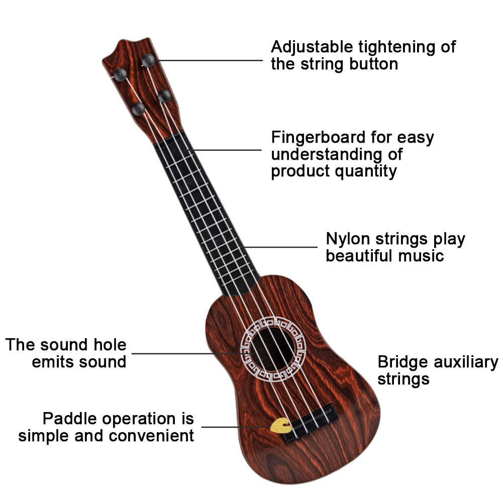 16 In Kids Classical Ukulele Educational Kids Ukulele Simulating Music for Kids Toddlers Birthday Holiday Gifts