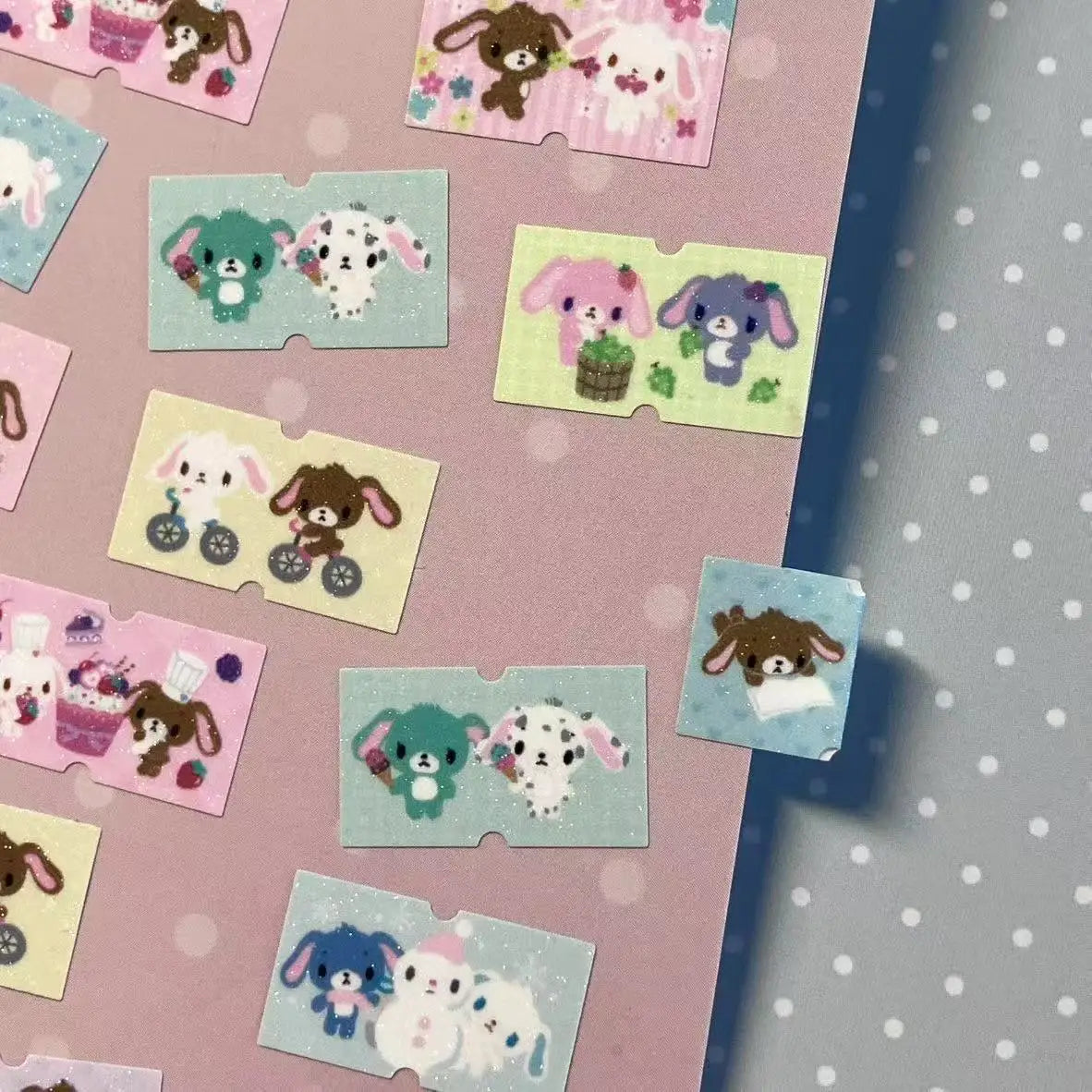 Repeat Kawaii Sanrio Sugarbunnies Cartoon Label Stickers Creative Peripherals Hand Account Notes Decorative Sealing Stickers