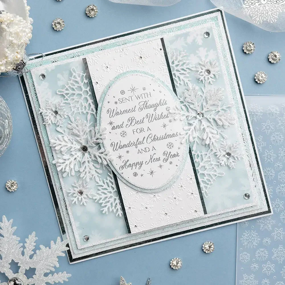 Winter Wonderland Christmas Ice Skate Snowflake Poinsettias Cutting Dies Hot Foil Scrapbooking Diary Decorate Embossing Template