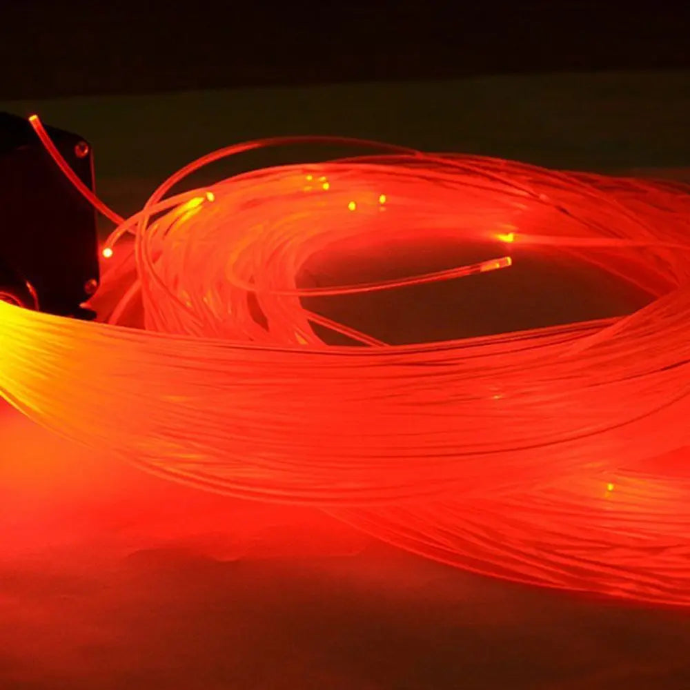 Câble à fibre optique en plastique transparent PMMA 50 m x 0,75 mm/1 mm pour éclairage LED