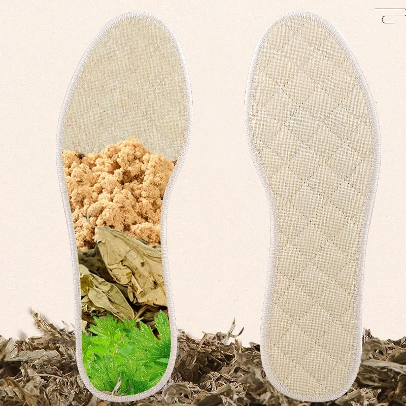Semelles intérieures déodorantes en armoise pour hommes et femmes, coussinets de sport doux et respirants, absorbant la transpiration, coussinets de chaussures de course