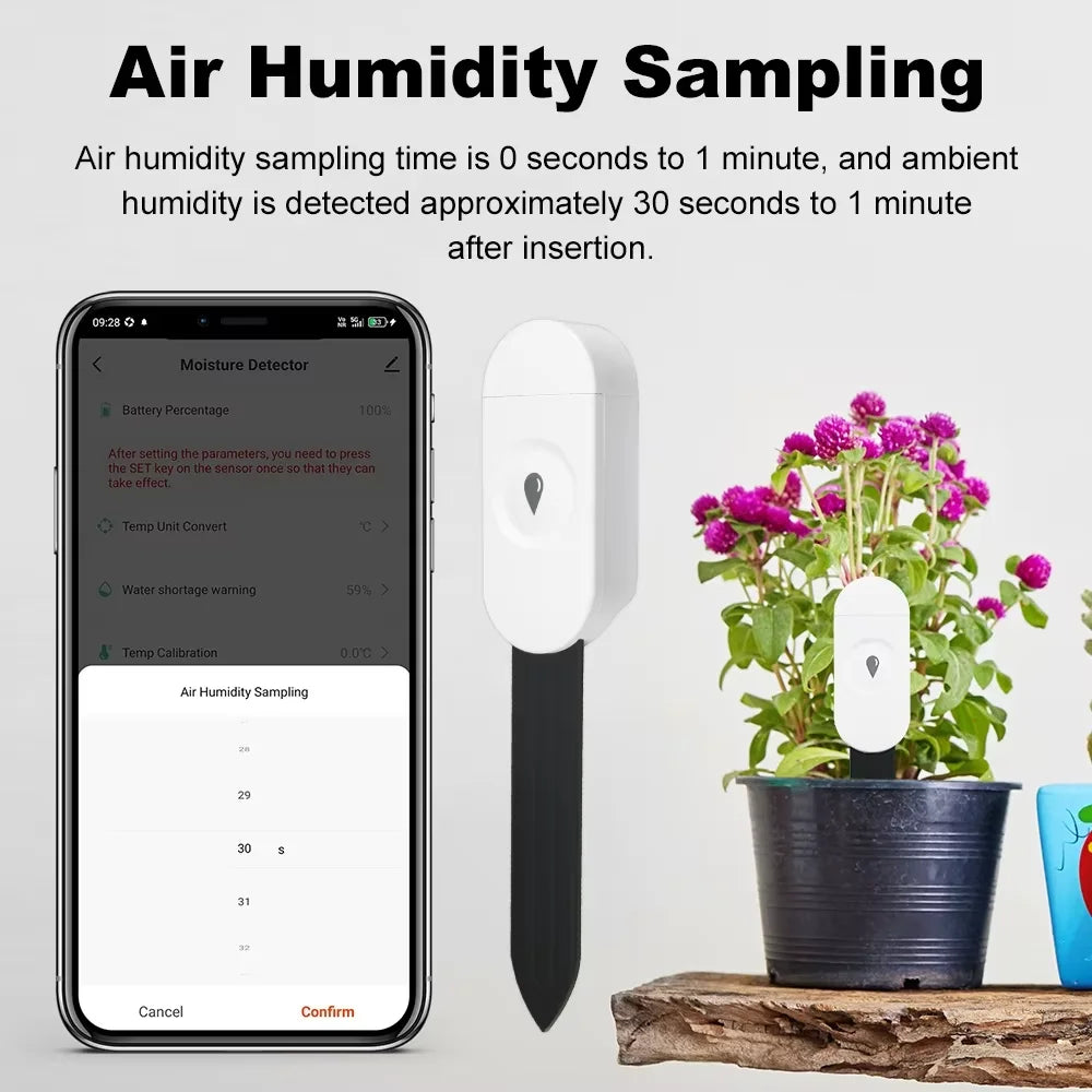 Capteur d'humidité du sol intelligent Tuya ZigBee, compteur de température et d'humidité, thermo-hygromètre, automatisation du jardin, détecteur d'irrigation