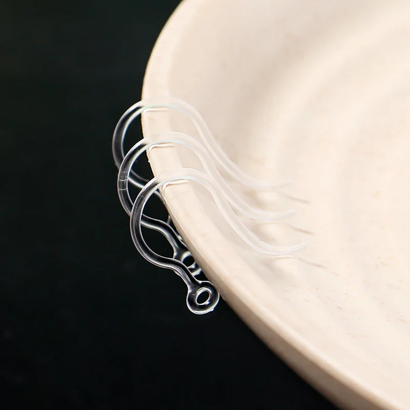Louleur Crochets d'oreilles en résine transparente pour la fabrication de bijoux, boucles d'oreilles, base de crochet, accessoires de bricolage, vente en gros