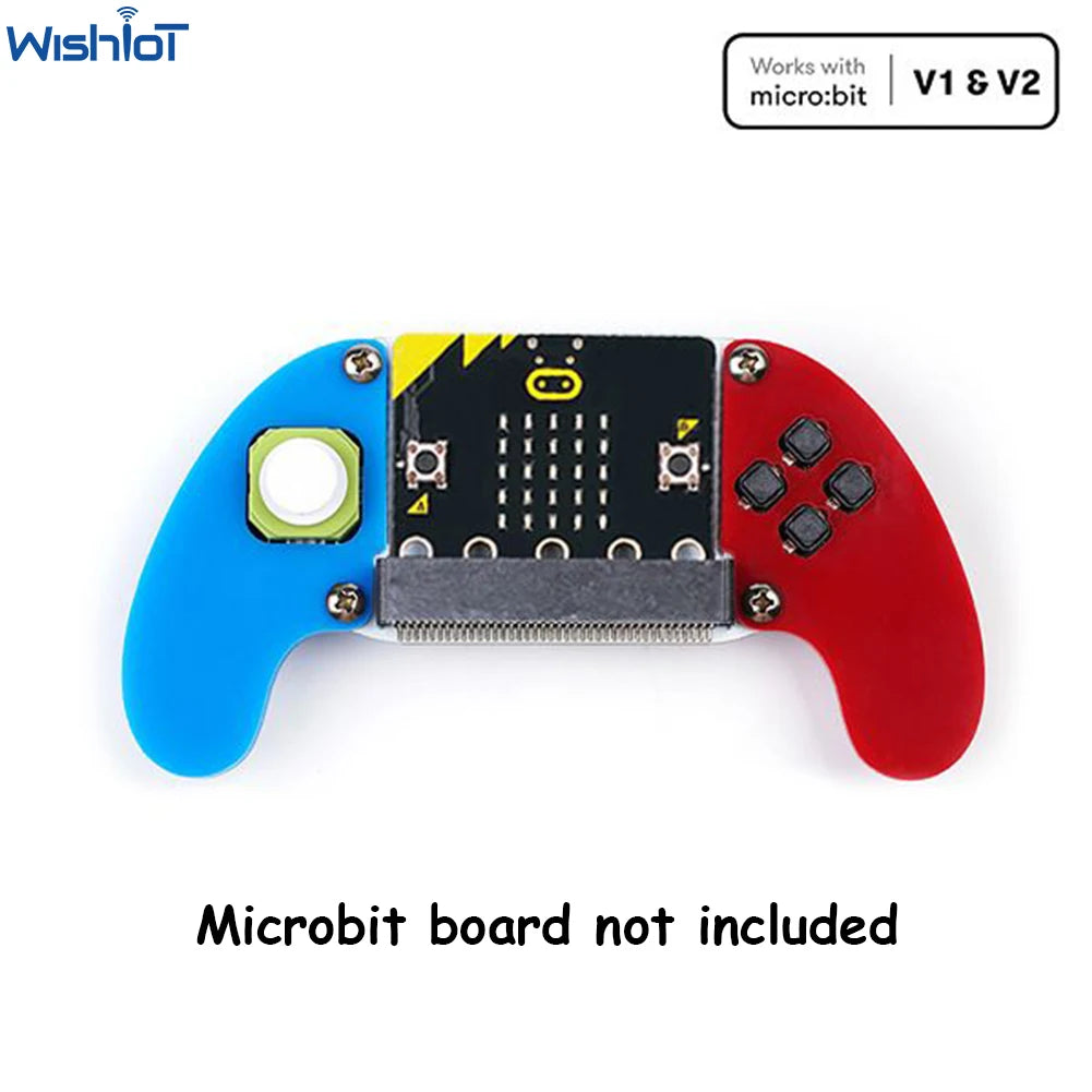 ELECFREAKS Micro:bit Joystick électronique:bit V2 Kit boîtier acrylique Jeu de société Contrôleur de jeu Microbit Console Support Makecode