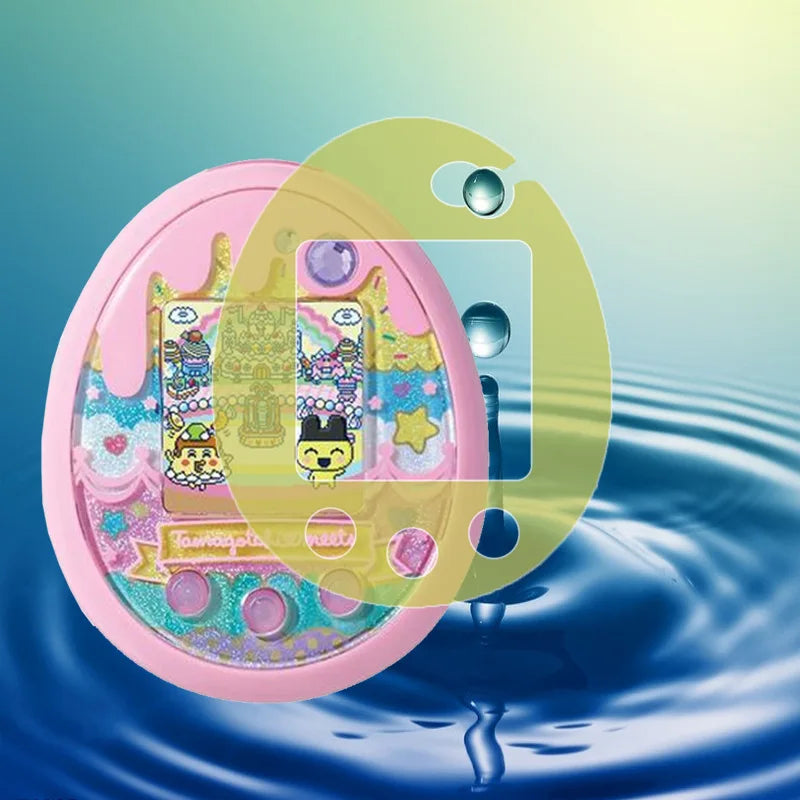 Lot de 5 films de protection en TPU souple doré pour jeux électroniques virtuels pour animaux de compagnie, pour Tamagotchis, Pix, Meets et Sweets