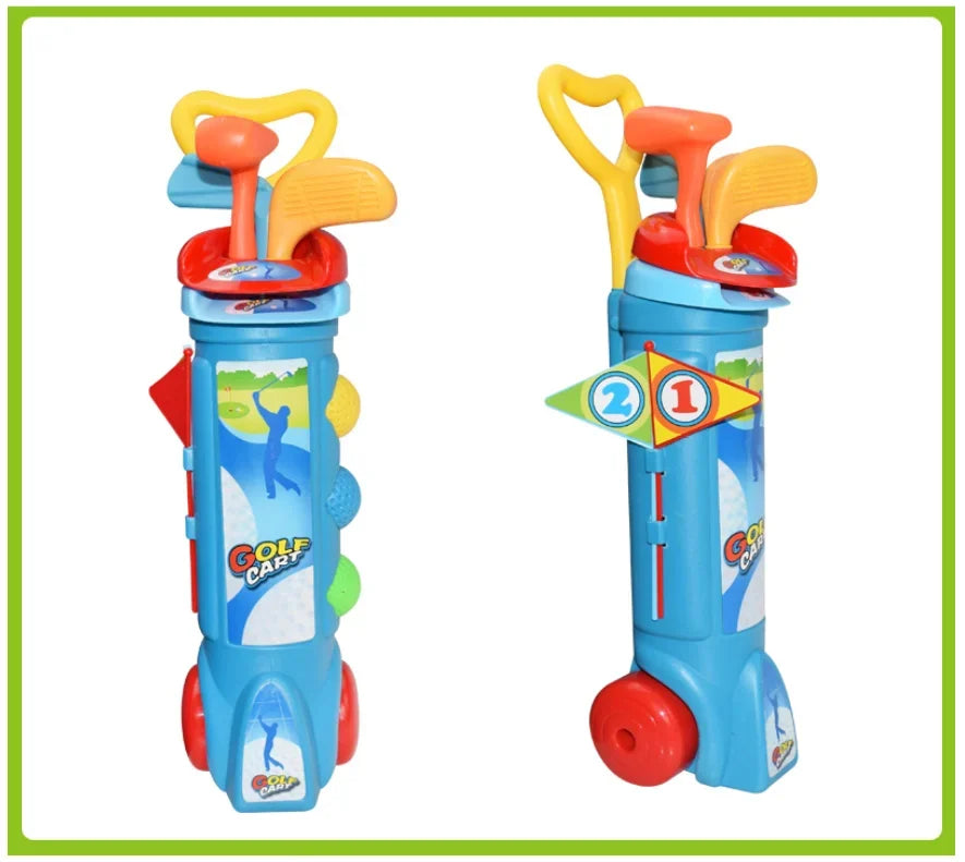 Ensemble de clubs de golf pour enfants, jouets de sport d'intérieur et d'extérieur rétractables, jeux de golf pour parents et enfants, jouets interactifs d'extérieur