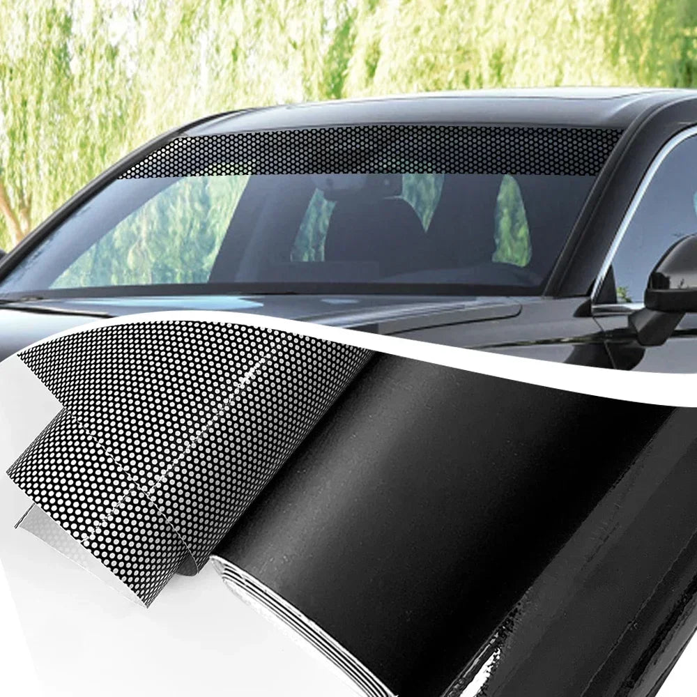 Car Front Windshield Sunshade Stickers 3D Vinyl Film Sunshade Decorative Stickers for Auto Front Windshield Decorative Sticker