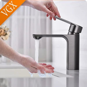VGX Brass Bidet Faucet Set Handheld Ducha Higienica Hot Cold Toilet Crane Women Washer Bathroom Shattaf Sprayer Hygienic Shower