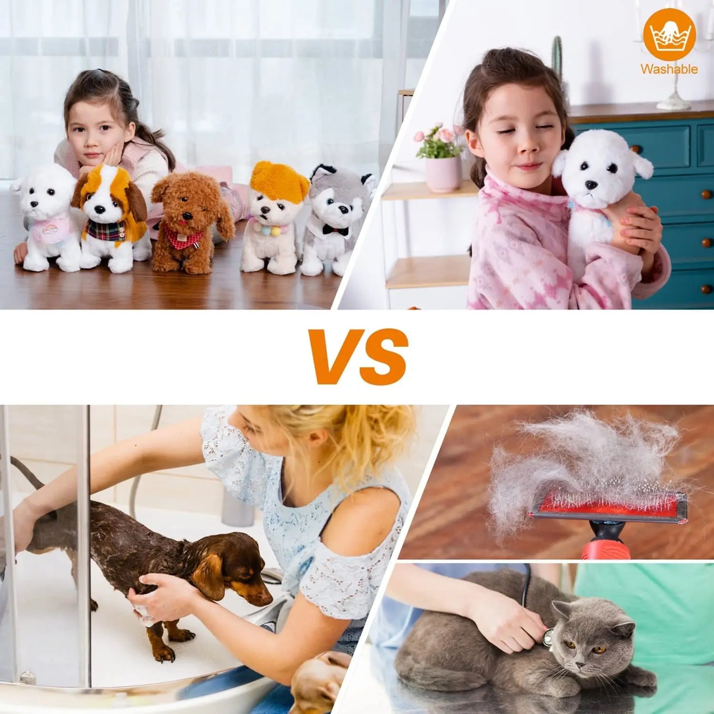 Jouet interactif électronique en peluche pour enfant, qui secoue la queue, fait semblant de s'habiller, chien en peluche qui aboie et marche avec laisse