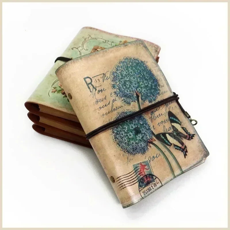 Carnet de notes vintage en cuir PU, planificateur créatif en papier kraft, carnet de croquis, agenda, carnet de notes, fournitures scolaires