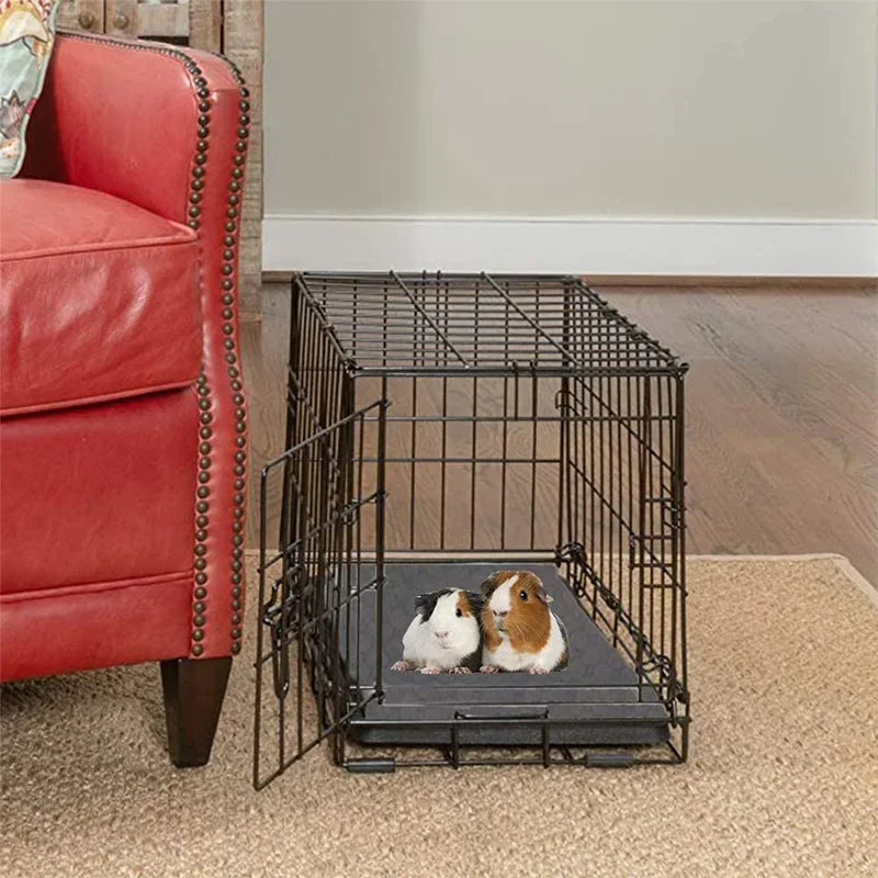 Guinea Pig Cage Lining Washable Guinea Pig Skin Pad Reusable and Non slip Urinary Pad for Guinea Pig Cat and Dog Beds