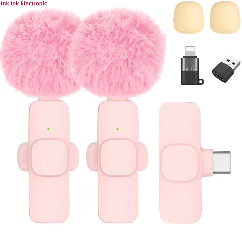 Nouveau microphone cravate sans fil, mini microphone portable pour enregistrement audio et vidéo, pour iPhone, Android, PC, appareil photo, jeux en direct, téléphone