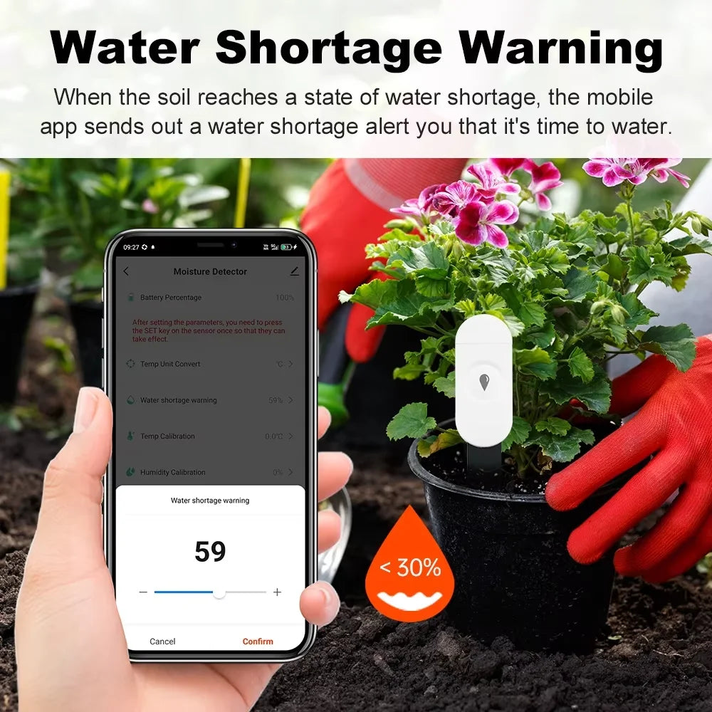 Capteur d'humidité du sol intelligent Tuya ZigBee, compteur de température et d'humidité, thermo-hygromètre, automatisation du jardin, détecteur d'irrigation