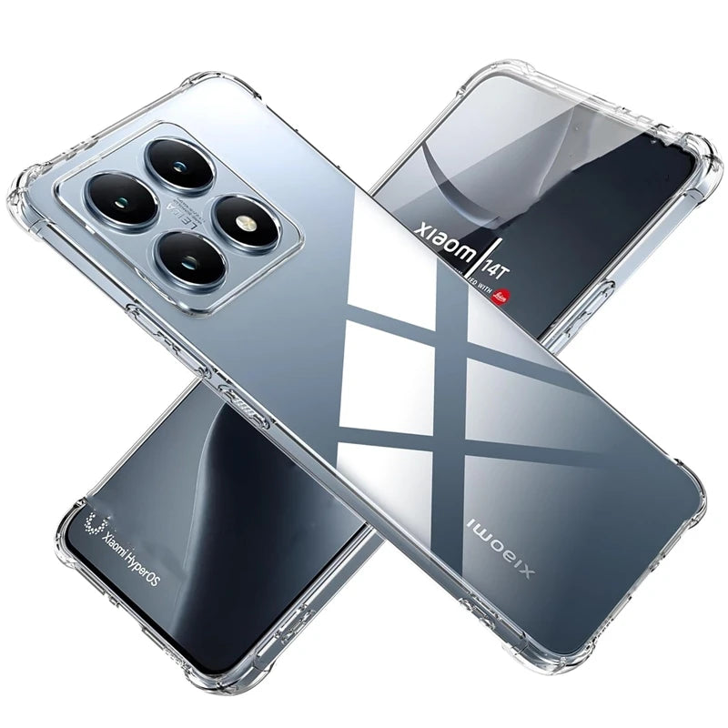 Shockproof Gradient TPU Case for Xiaomi 14T Pro 5G Protective Cover Fundas Coque Capa