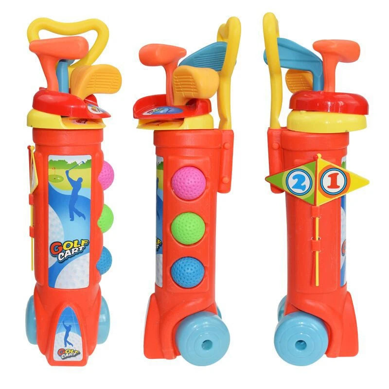 Ensemble de clubs de golf pour enfants, jouets de sport d'intérieur et d'extérieur rétractables, jeux de golf pour parents et enfants, jouets interactifs d'extérieur