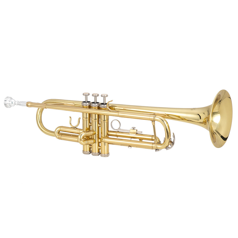 Trompette en laiton si bémol, avec embouchure 7C, adaptée aux étudiants de niveau standard ou débutants. Vente interdite sur Amazon.