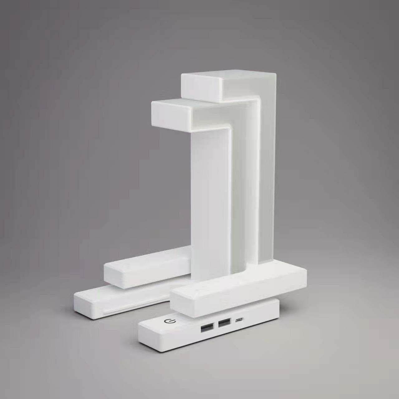 Lampe de table suspendue créative à chargement sans fil pour smartphone, lampe d'équilibre flottante pour la maison et la chambre à coucher