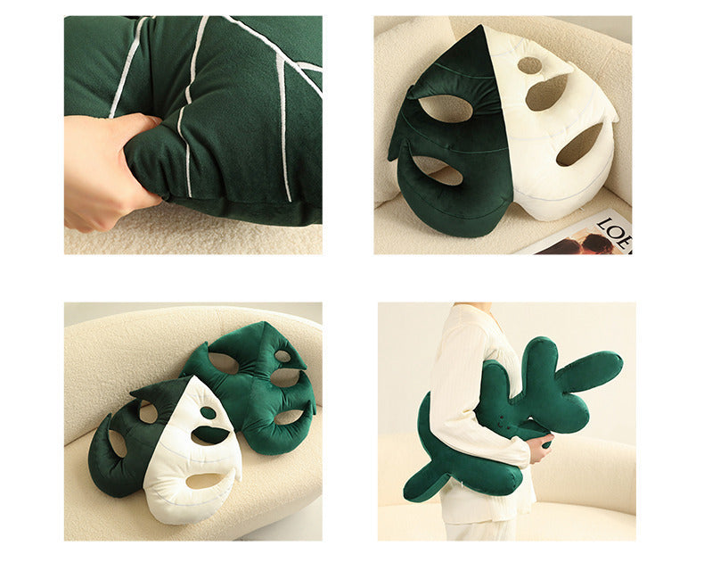 Coussin de plante verte Philodendron pour la maison