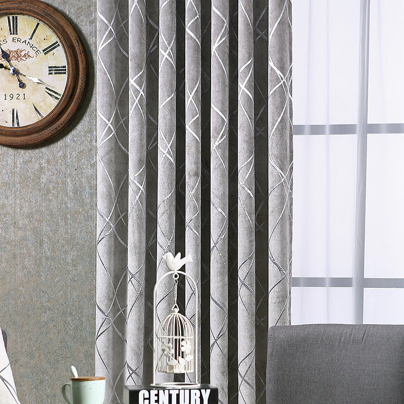 Rideaux occultants en chenille de couleur unie, simples, modernes et luxueux, pour salon