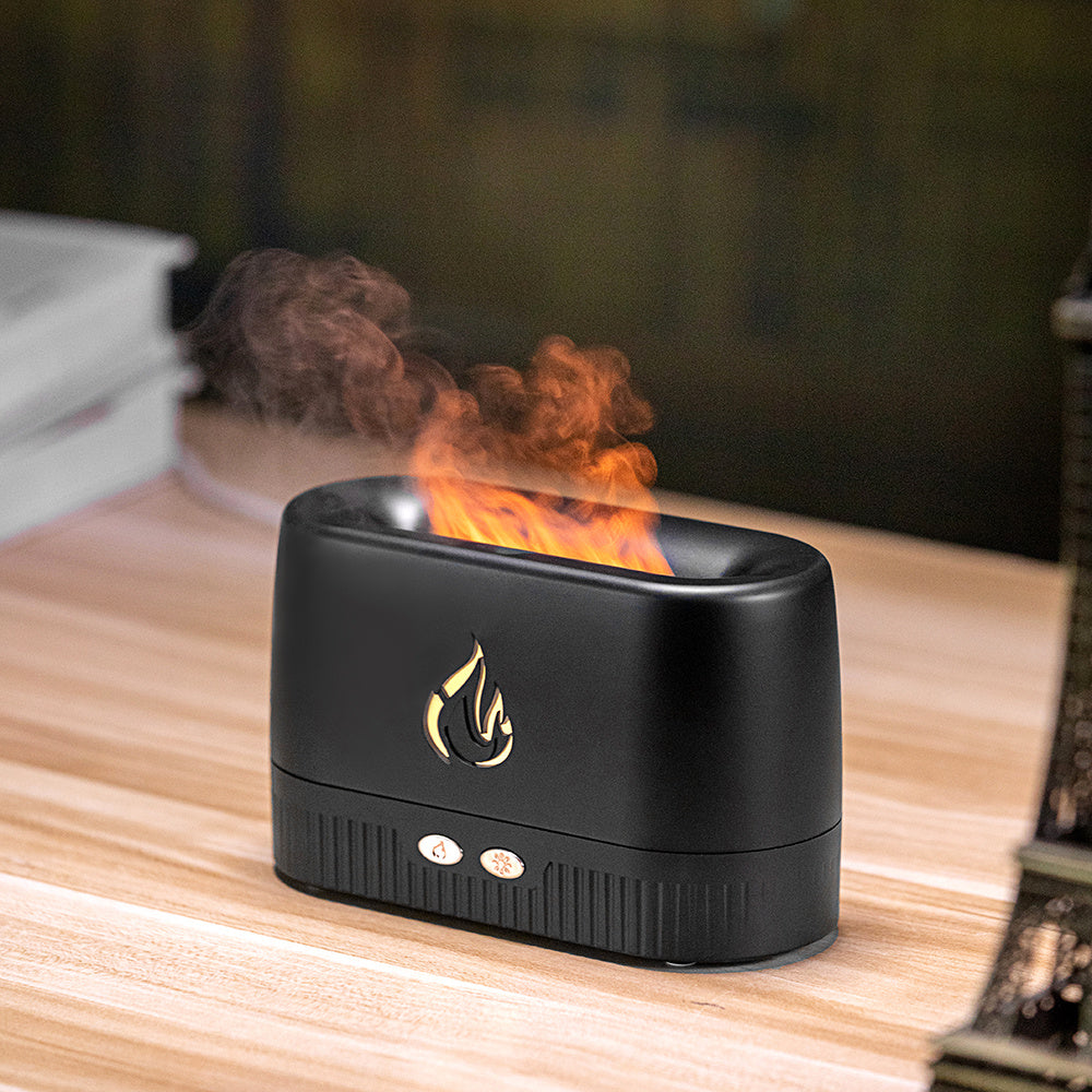 Diffuseur d'arômes à flamme, humidificateur à prix d'usine, machine silencieuse pour maison et chambre à coucher