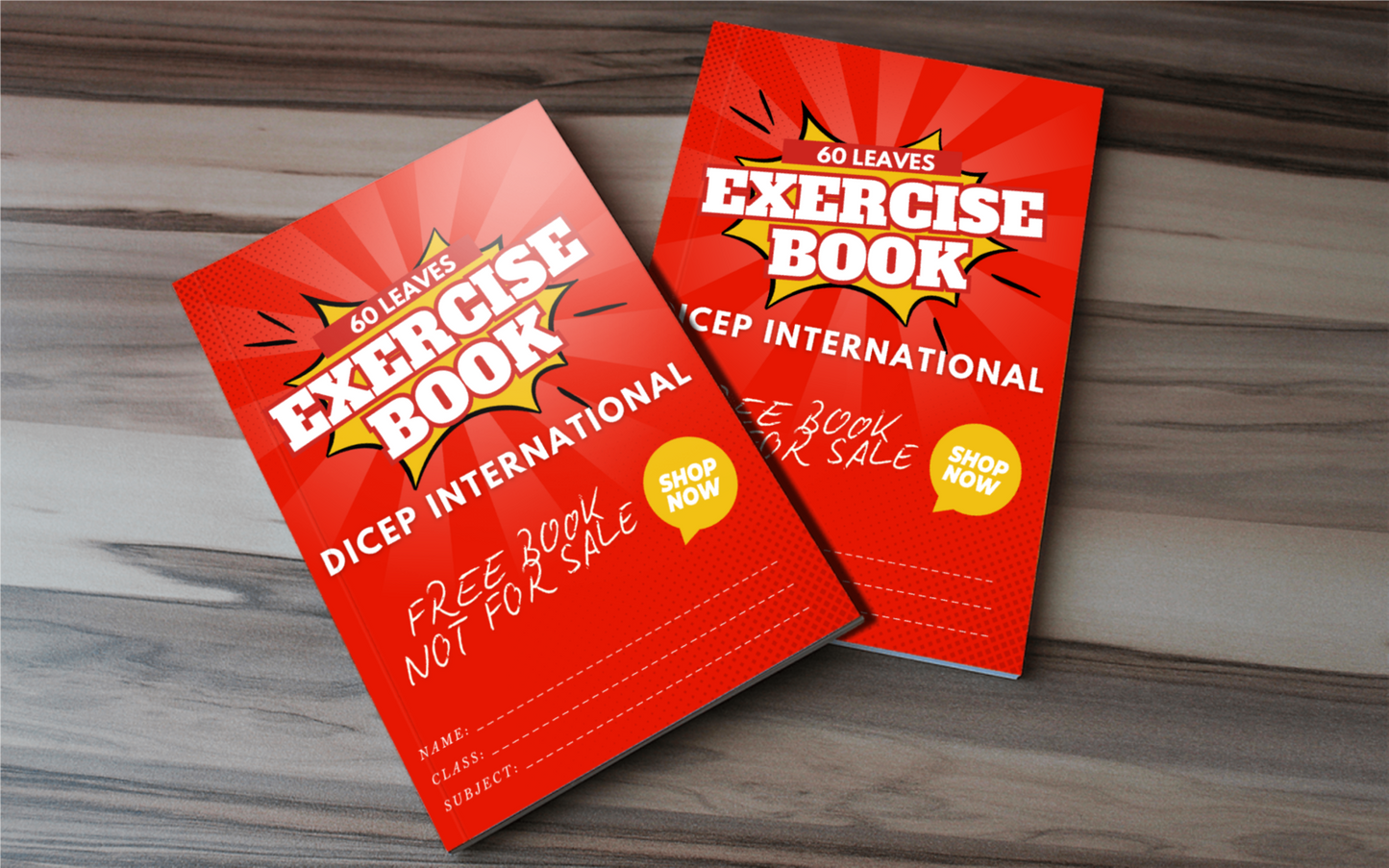 3 in 1 pack, FREE Exercise Note Book for secondary, and tertiary school student, 100% Free, Not for sale