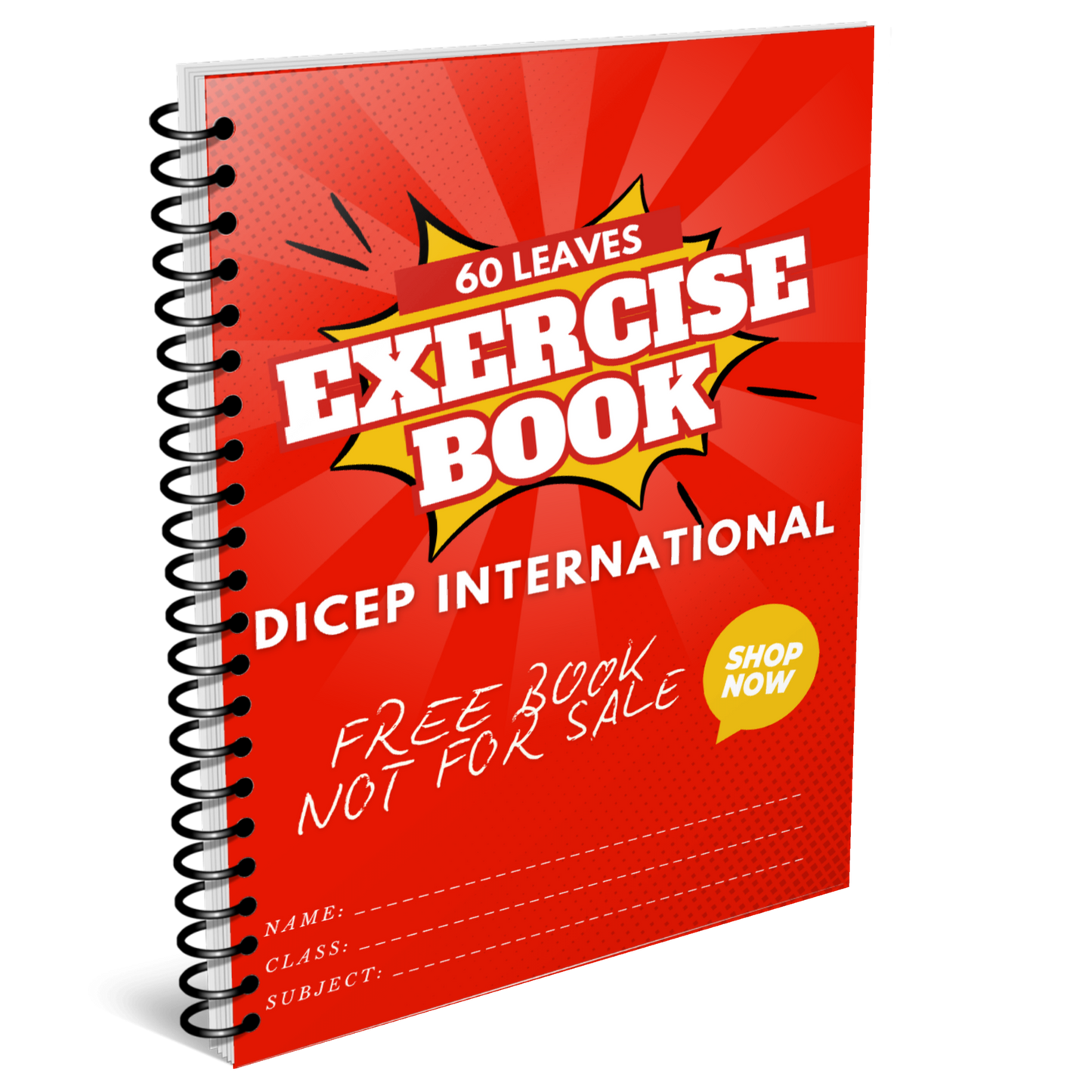 3 in 1 pack, FREE Exercise Note Book for secondary, and tertiary school student, 100% Free, Not for sale