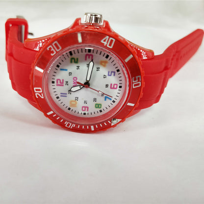 Silicone Watch Digital Women's Multi-color Colorful Plastic Watch