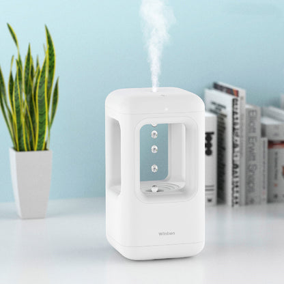 Nouvel humidificateur d'air pour maison, chambre à coucher silencieuse, humidificateur anti-gravité à gouttes d'eau, lumière d'ambiance
