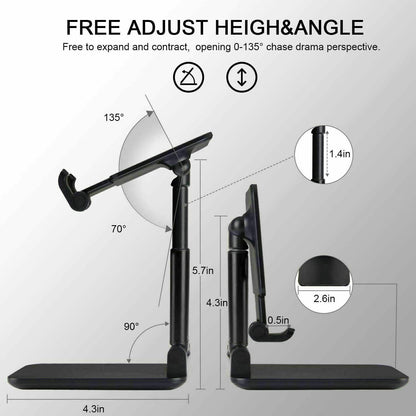 Cell Phone Stand Tablet Mount Fordable Desktop Holder Cradle Dock Mobile Phone Phone Holder Stand, Desktop Cell Phone Holder For IPad Tablet Desk Holder