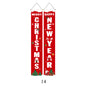 Christmas Couplet Curtain Hanging Cloth Lattice Decoration Hanging Flag