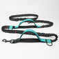 Laisse réfléchissante multifonction pour chien, accessoire de course pour animaux de compagnie, double élastique, traction