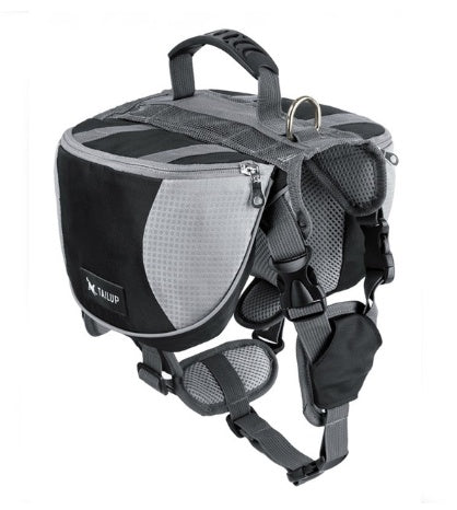 Harnais pour animaux de compagnie d'extérieur avec sac à dos