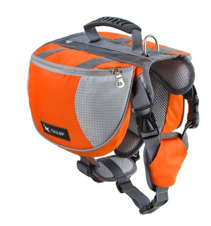 Harnais pour animaux de compagnie d'extérieur avec sac à dos