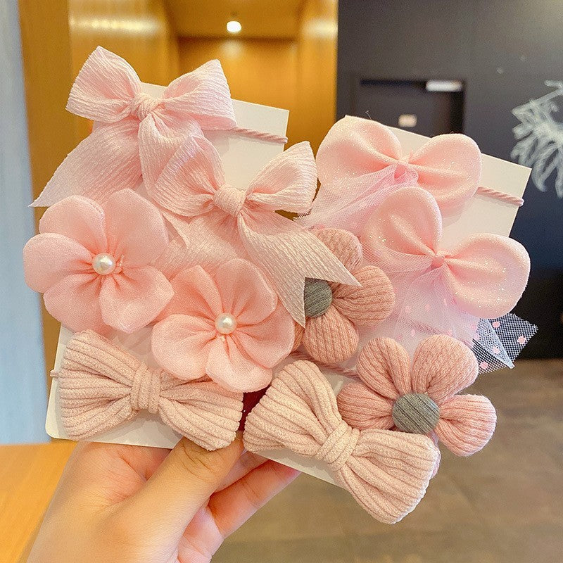 Baby Hair Rope Girls' Fabric Bow