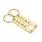 Customized Couples Keychain Boyfriend Girlfriend Keyring Husband Anniversary Valentine Day Gift