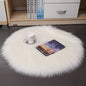 Tapis de sol en peluche pour la maison, tapis de sol rond en laine pour chambre à coucher