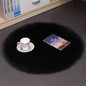 Tapis de sol en peluche pour la maison, tapis de sol rond en laine pour chambre à coucher