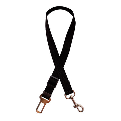 Ceinture de sécurité réglable pour chien et chat, harnais pour véhicule, clip de laisse, levier de sécurité, colliers de traction, accessoires pour chiens, produits pour animaux de compagnie